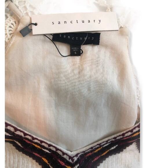 Sanctuary Sleeveless Mini with Aztec Accents Dress size Small NEW - Picture 8 of 9